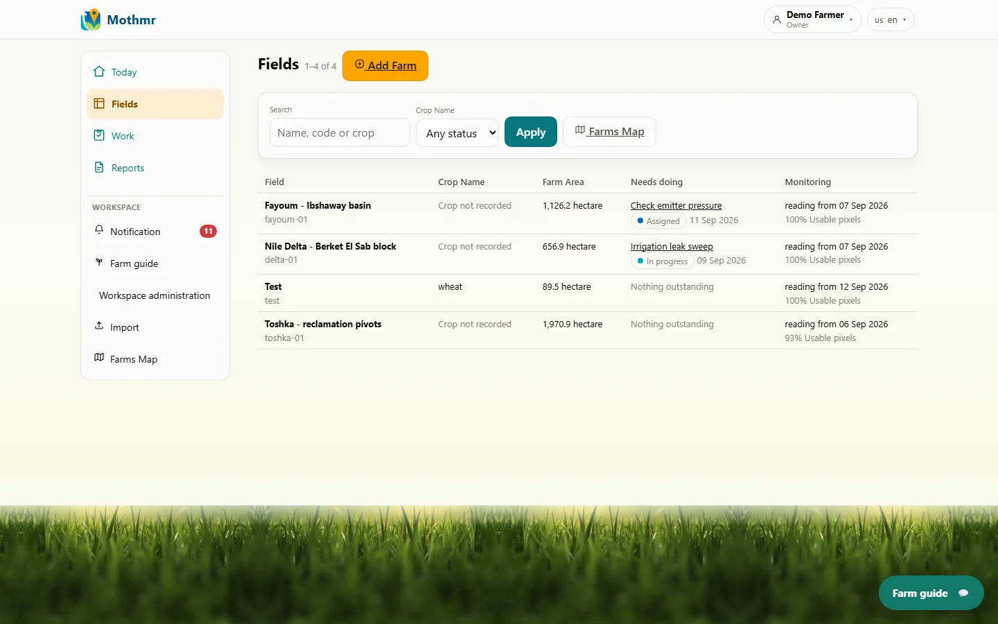 Mothmr — Find your field